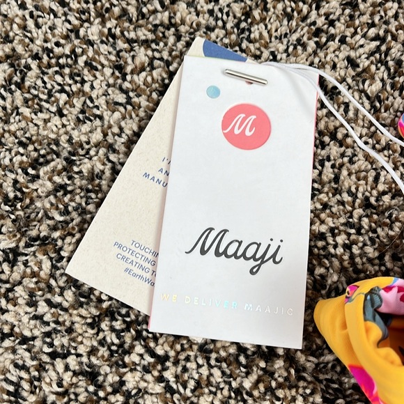 Maaji Reversible Floral Swim Top, NWT - Picture 3 of 5